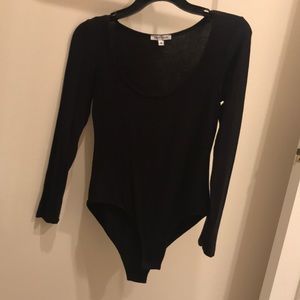 Black Long Sleeve Bodysuit